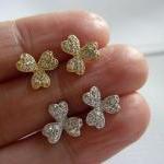 Clover Stud Earrings-clove..